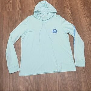 Vineyard Vines Long Sleeve Hooded T-Shirt Women Size XL Whale Back Logo